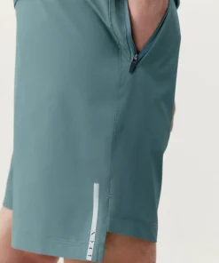 Born Living Yoga Natron Double Layer Short - Grey Green/Road Grey