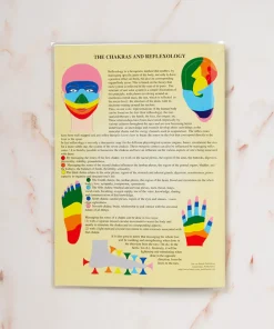 Chakras Laminated Folded A4