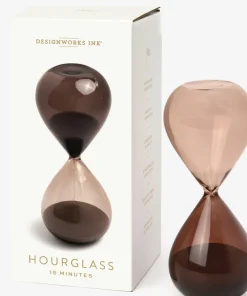 Designworks Ink 15 Minute Hourglass - Smoky Quartz