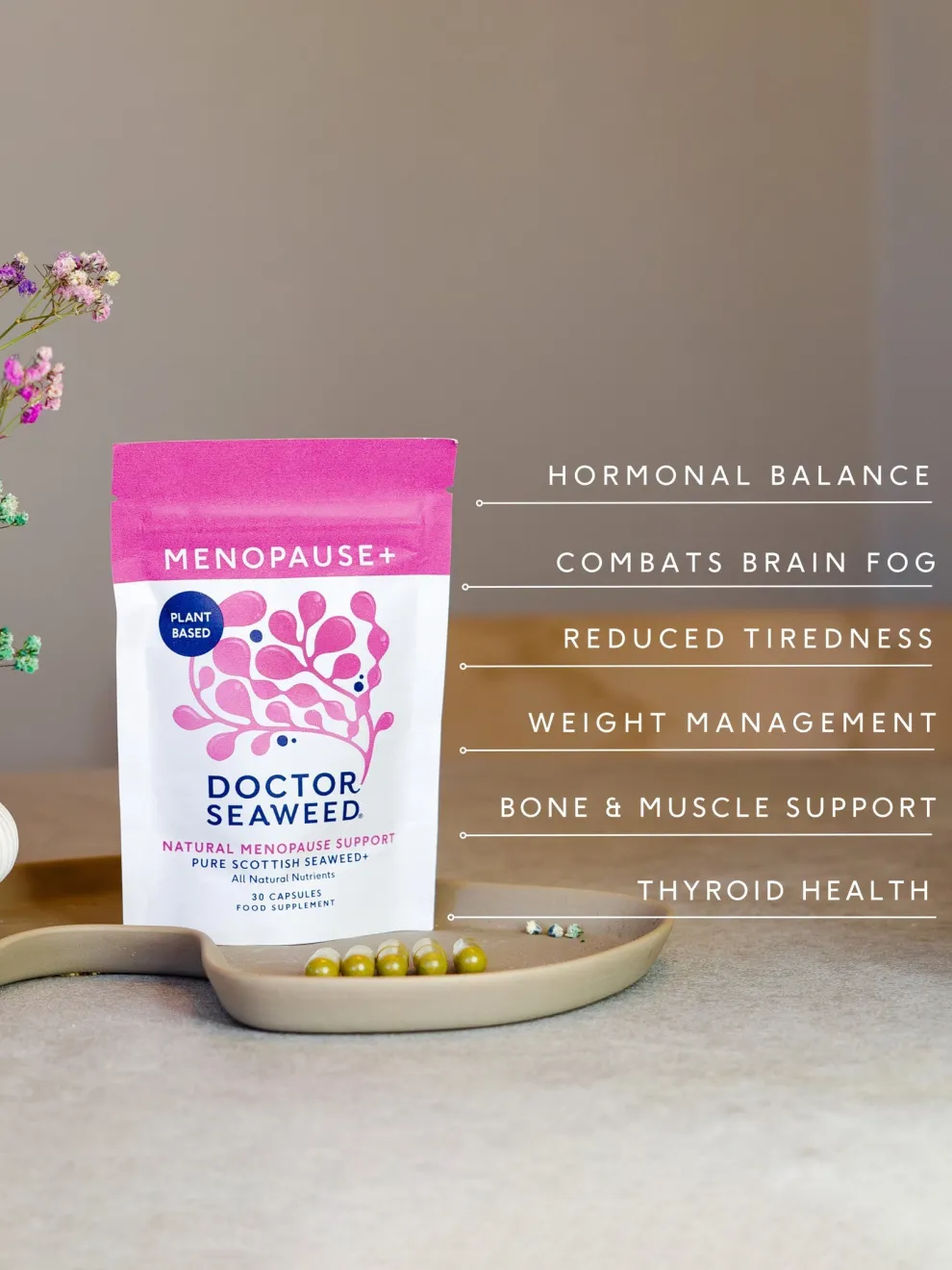 Doctor Seaweed Menopause+ Supplement Capsules