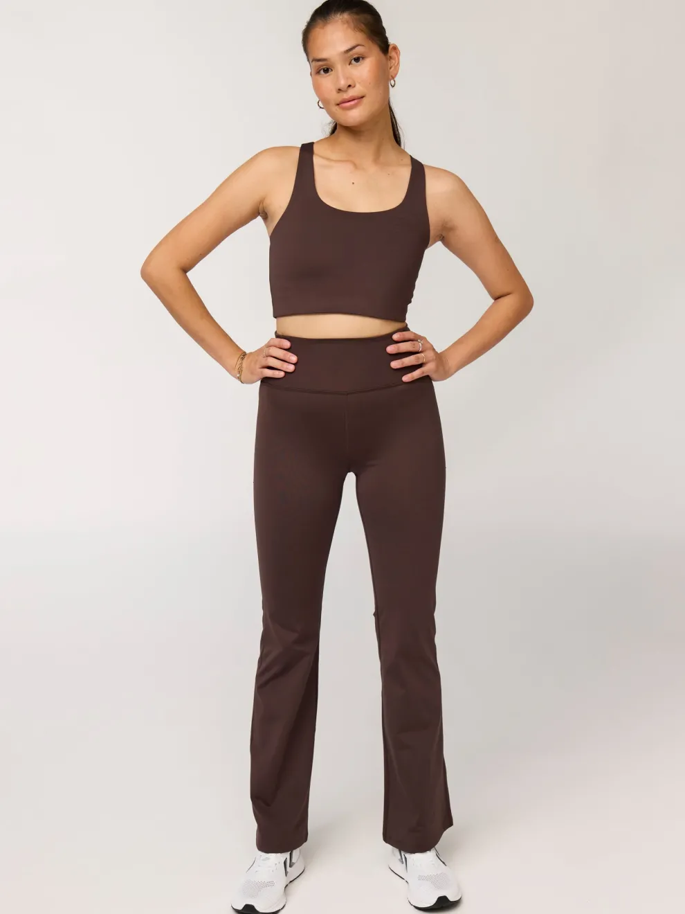 Girlfriend Collective Compressive Flare Legging - Driftwood