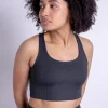Girlfriend Collective Rib Paloma Bra - Black
