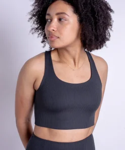 Girlfriend Collective Rib Paloma Bra - Black