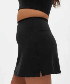 Girlfriend Collective High-Rise Skort - Black