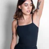 Girlfriend Collective Rib Cami Top - Black