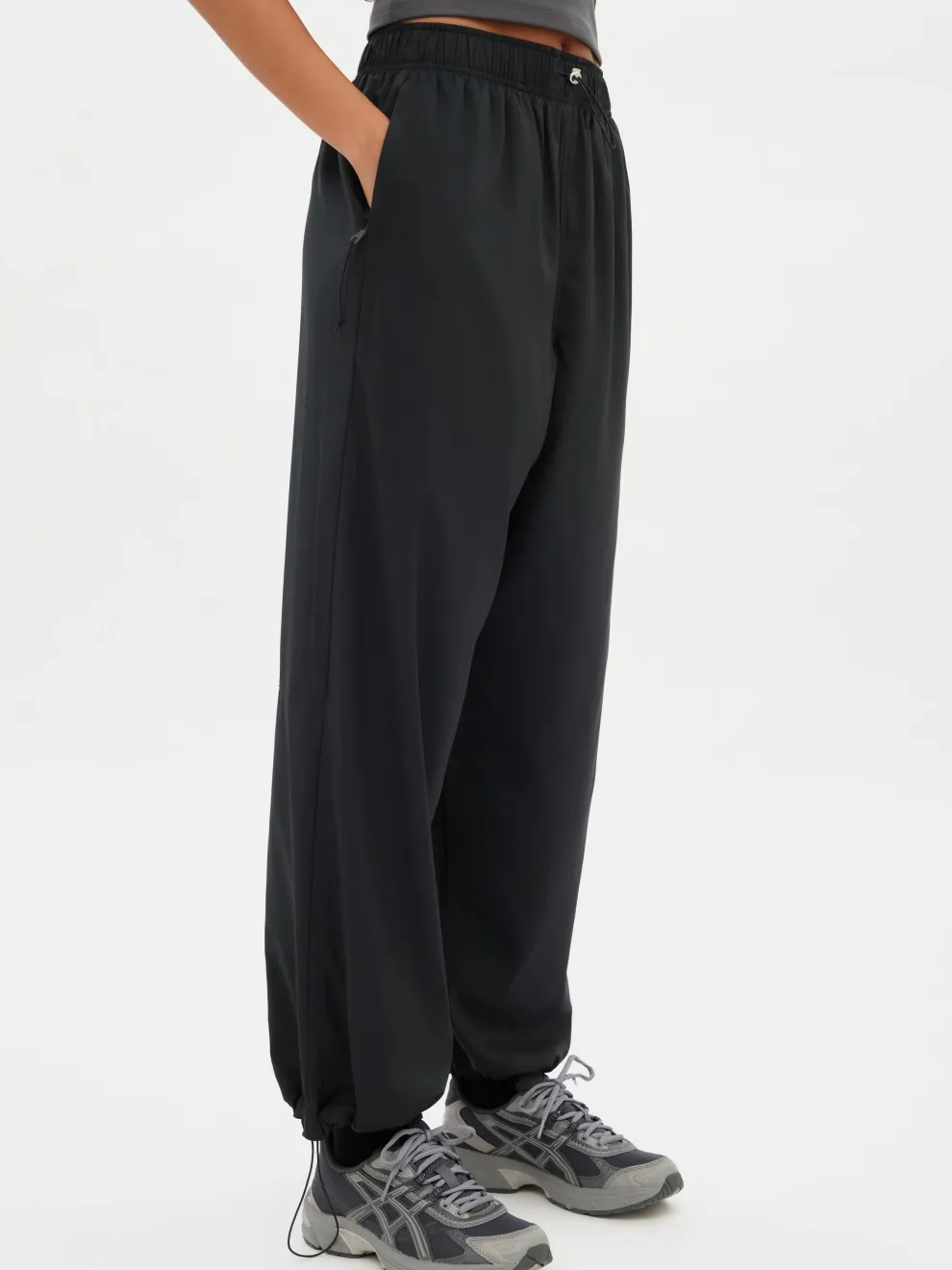 Girlfriend Collective Amy Adjustable Pants - Black