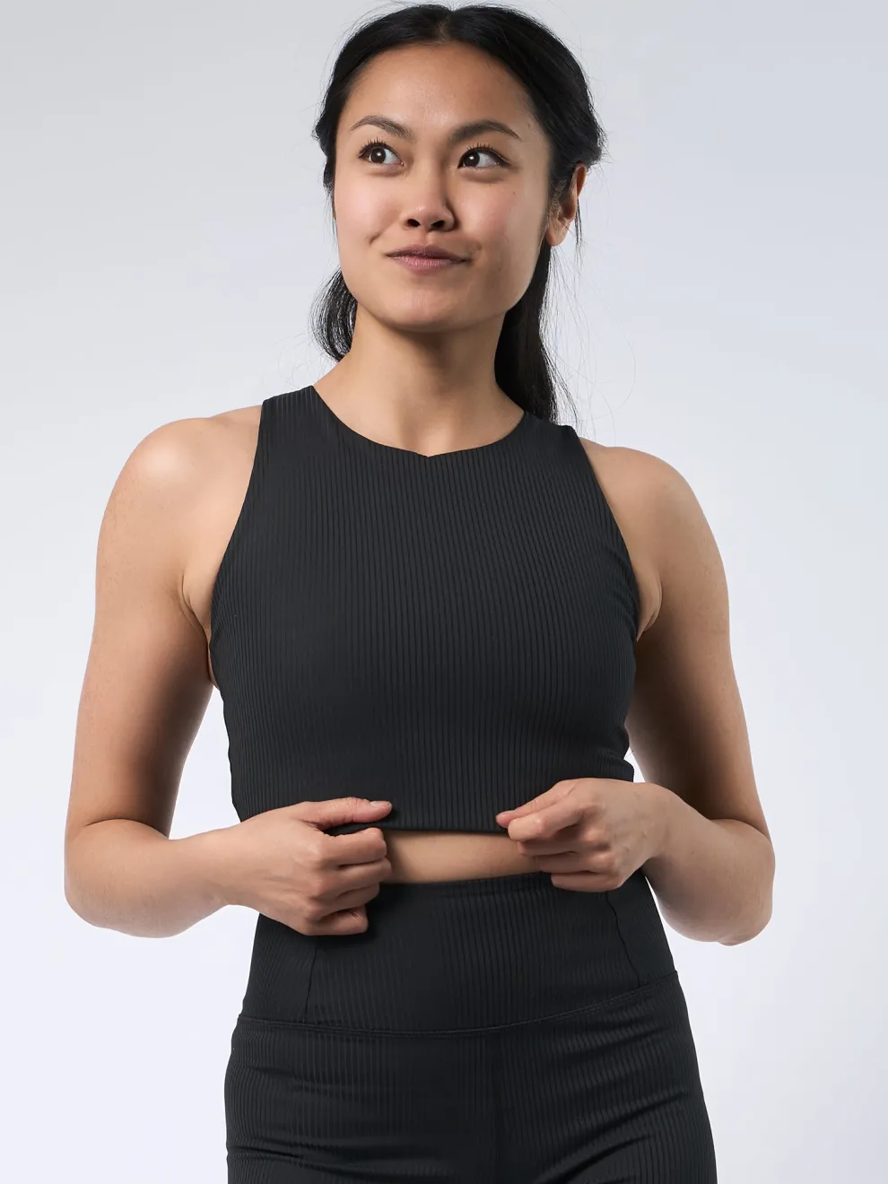 Girlfriend Collective Rib Dylan Bra - Black