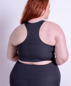 Girlfriend Collective Rib Dylan Bra - Black