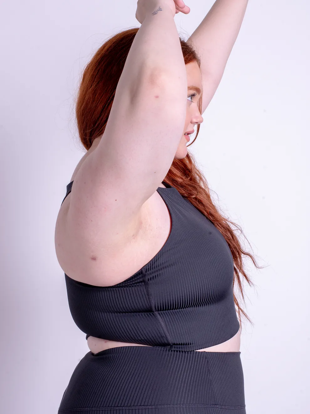 Girlfriend Collective Rib Dylan Bra - Black