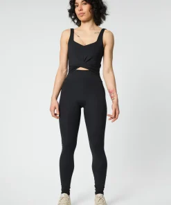 Girlfriend Collective Twist Unitard - Black