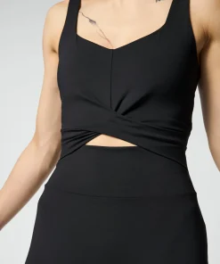 Girlfriend Collective Twist Unitard - Black