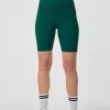 Girlfriend Collective Rib High-Rise Bike Shorts - Rainforest
