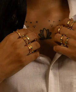 Goddess Charms Crown Chakra Ring - Pearl