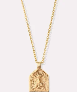 Goddess Charms God of Success Pendant Necklace - Gold