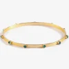 Goddess Charms Heart Chakra Bangle - Green Onyx