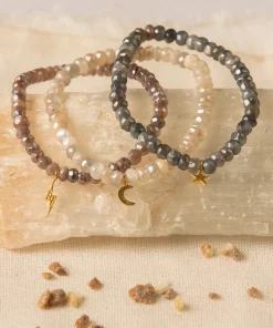 Goddess Charms Moon Stone Bracelet - Pearl
