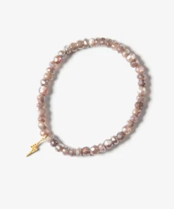 Goddess Charms Moon Stone Bracelet - Taupe