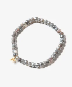 Goddess Charms Moon Stone Bracelet - Smoke