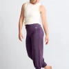 Gossypium Aspire Cropped Harem Pants - Grape