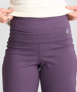 Gossypium Aspire Cropped Harem Pants - Grape