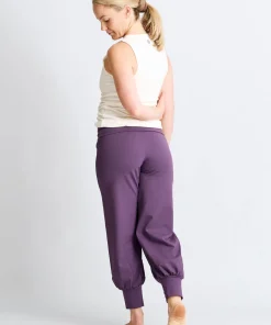 Gossypium Aspire Cropped Harem Pants - Grape