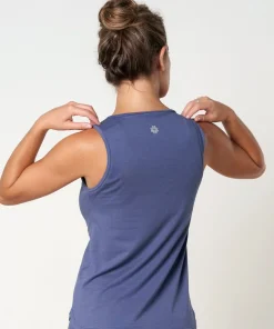 Gossypium Freedom Yoga Vest - Indigo