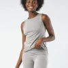Gossypium Freedom Yoga Vest - Marl Grey
