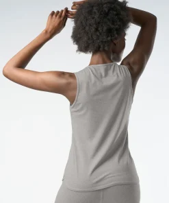 Gossypium Freedom Yoga Vest - Marl Grey