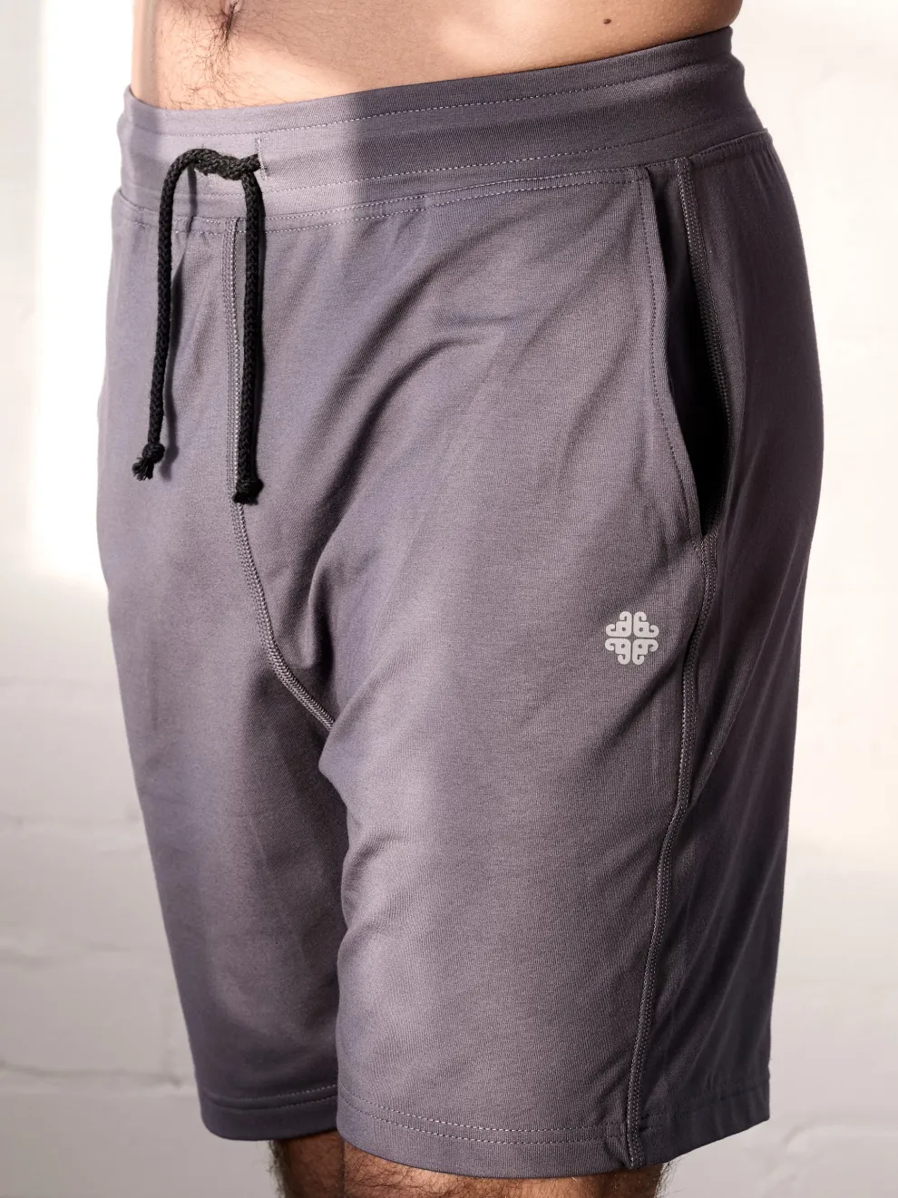 Gossypium Men's Drawstring Shorts - Ash Grey