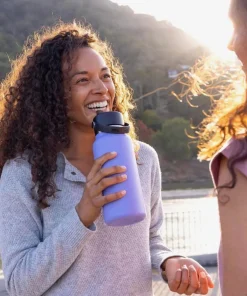 Hydro Flask 946ml (32oz) Wide Mouth Bottle with Flex Straw Cap - Nectar Orange