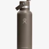 Hydro Flask 621ml (21oz) Standard Mouth Bottle with Flex Straw Cap - Sandpiper