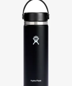 Hydro Flask 591ml (20oz) Wide Mouth Bottle with Flex Sip Lid - Black