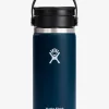 Hydro Flask 473ml (16oz) Wide Mouth with Flex Sip Lid - Indigo