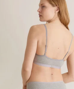 Komodo Anastasia Organic Cotton Bra - Marl Grey
