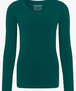 Komodo Darcey Long Sleeved Organic Cotton Top - Teal