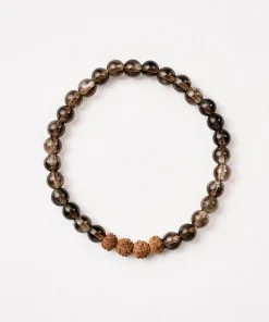 Mala Bead Bracelet - Smoky Quartz