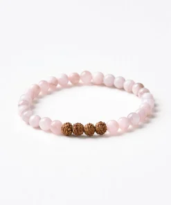 Mala Bead Bracelet - Rose Quartz