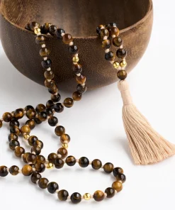 Mala Bead Necklace - Tiger's Eye