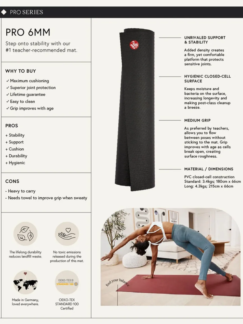 Manduka PRO Yoga Mat