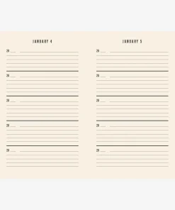 One Line A Day Journal - Canvas