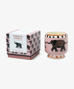 Paddywax Adopo Elephant Ceramic Candle - Tobacco Vanilla