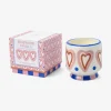 Paddywax Adopo Hearts Ceramic Candle - Rosewood Vanilla