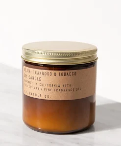 P.F. Candle Co. 7.2oz Soy Candle - Teakwood & Tobacco