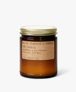 P.F. Candle Co. 7.2oz Soy Candle - Teakwood & Tobacco
