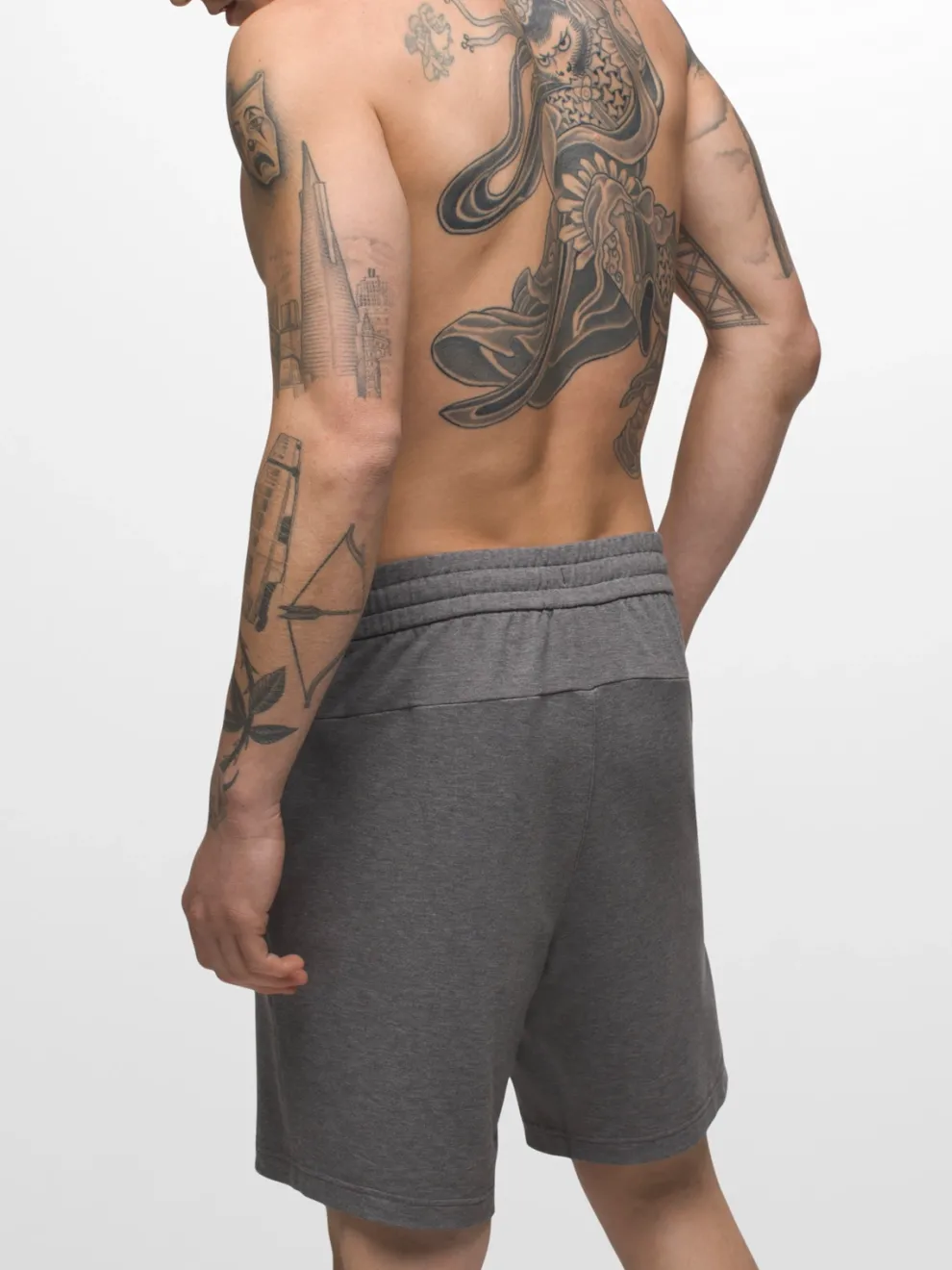 prAna Altitude Tracker Short II - Heather Grey