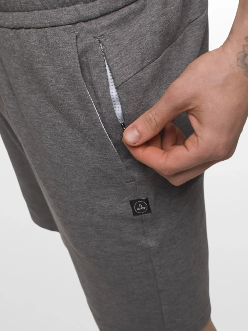 prAna Altitude Tracker Short II - Heather Grey