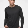 prAna Mission Trails L/S Tee - Black Heather