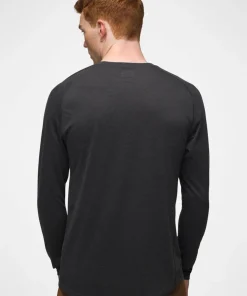 prAna Mission Trails L/S Tee - Black Heather