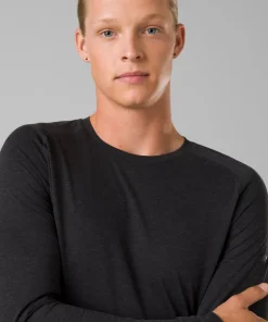 prAna Mission Trails L/S Tee - Black Heather