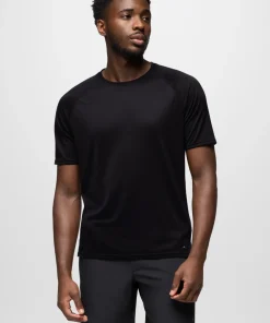 prAna Natural Flow S/S Crew Tee - Black
